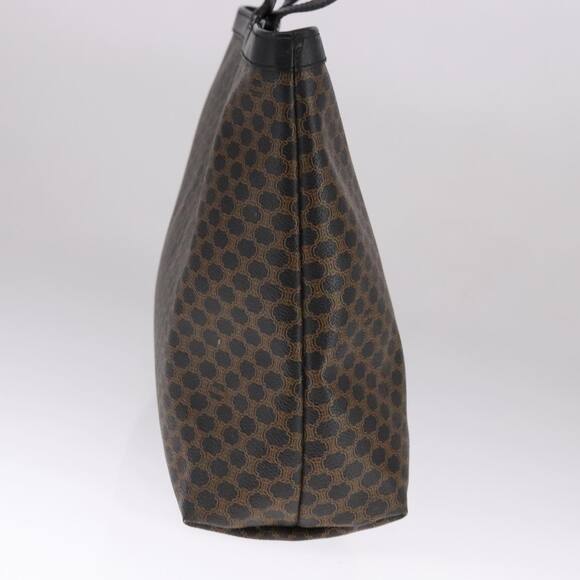 CELINE Macadam Canvas Tote Bag Pvc Leather Black - Picture 4 of 12